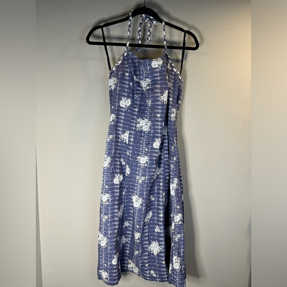 Tommy Hilfiger, cotton sheath halter dress- Hawaiian print